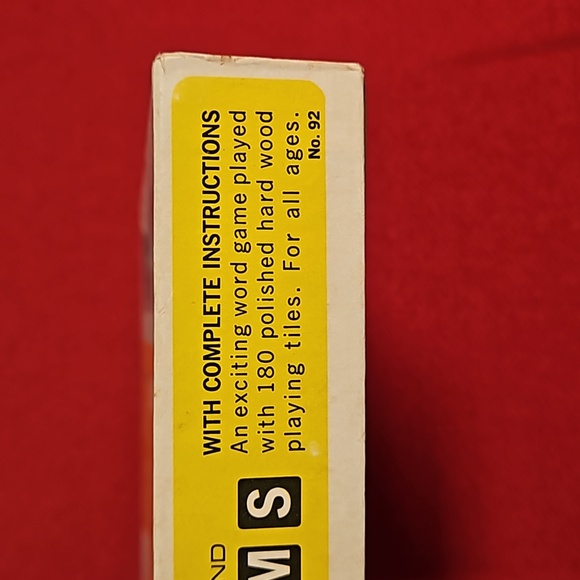 Scrabble's vintage ANAGRAMS 177 tiles original box instructions 1964 - Picture 3 of 10